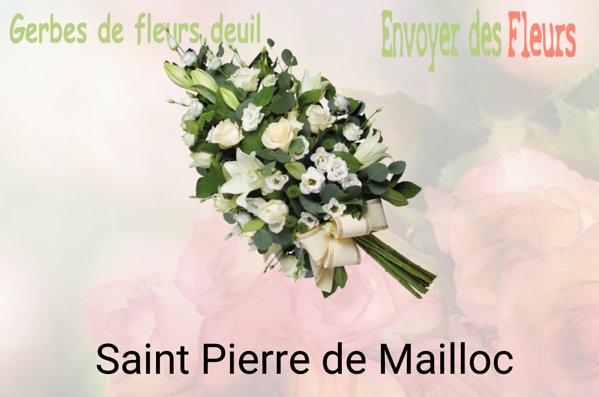 Gerbe de fleurs de deuil livrée à Saint-Pierre-de-Mailloc